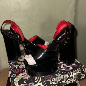 Used Dolls Kill Wicked Chick Flick Patent Heels Lamoda size 7